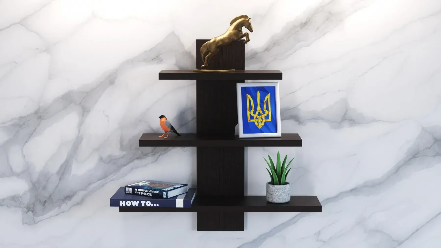 Полка навесная Kontinent П-1 50х14х50 см Венге Магия (52718573) - фото 1 Полка навесная Kontinent П-1 50х14х50 см Венге Магия (52718573) - фото 1