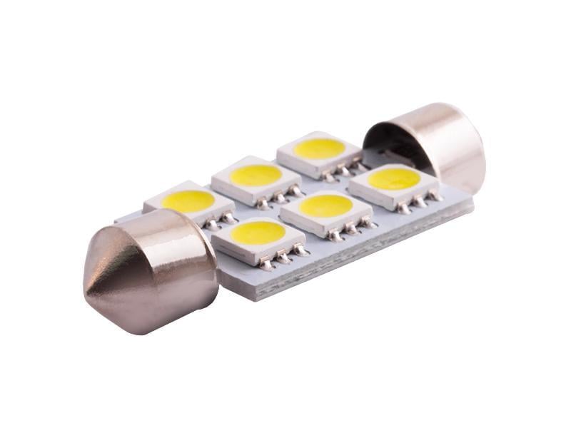 Автомобильная лампа светодиодная LEDUA S85 39 мм 6 PCS 5050 24V Белый (398)