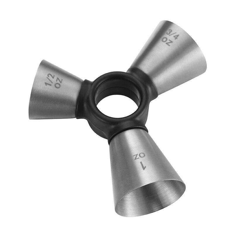 Джигер коктейльний Olin&Olin трикутник з кількома вимірюваннями 1 1/2 3/4 oz Сріблястий - фото 2 Джигер коктейльний Olin&Olin трикутник з кількома вимірюваннями 1 1/2 3/4 oz Сріблястий - фото 2