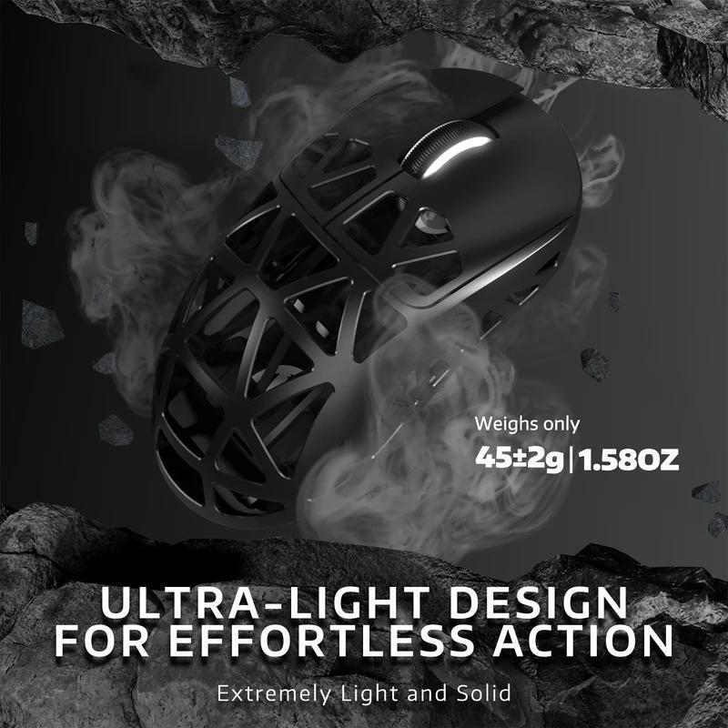 Миша бездротова магнієва Attack Shark R2 PixArt PAW3950 Black - фото 4 Миша бездротова магнієва Attack Shark R2 PixArt PAW3950 Black - фото 4