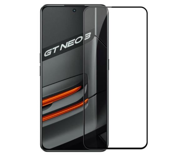 Закаленное защитное стекло Full Screen Tempered Glass для Realme GT3 / GT Neo 5, Black
