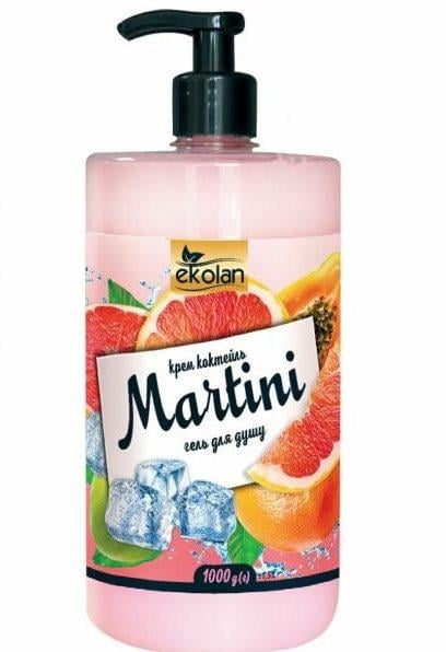 Гель для душа Ekolan Martini крем-коктейль 1000 г (6510)