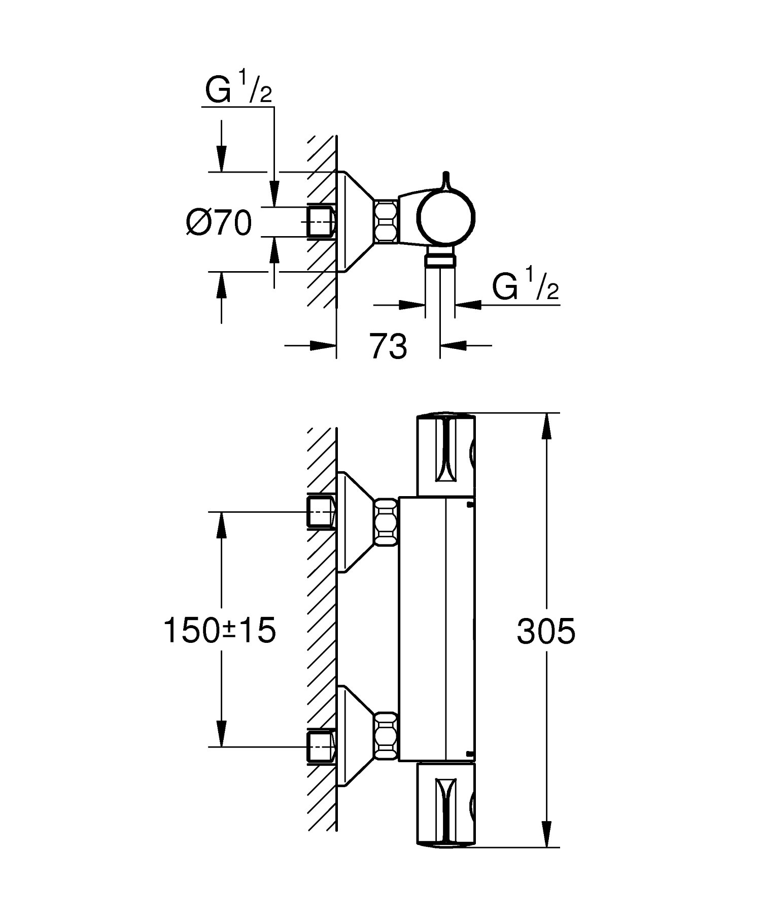 Термостат для душа Grohe Grohtherm 800 (34558000) - фото 6