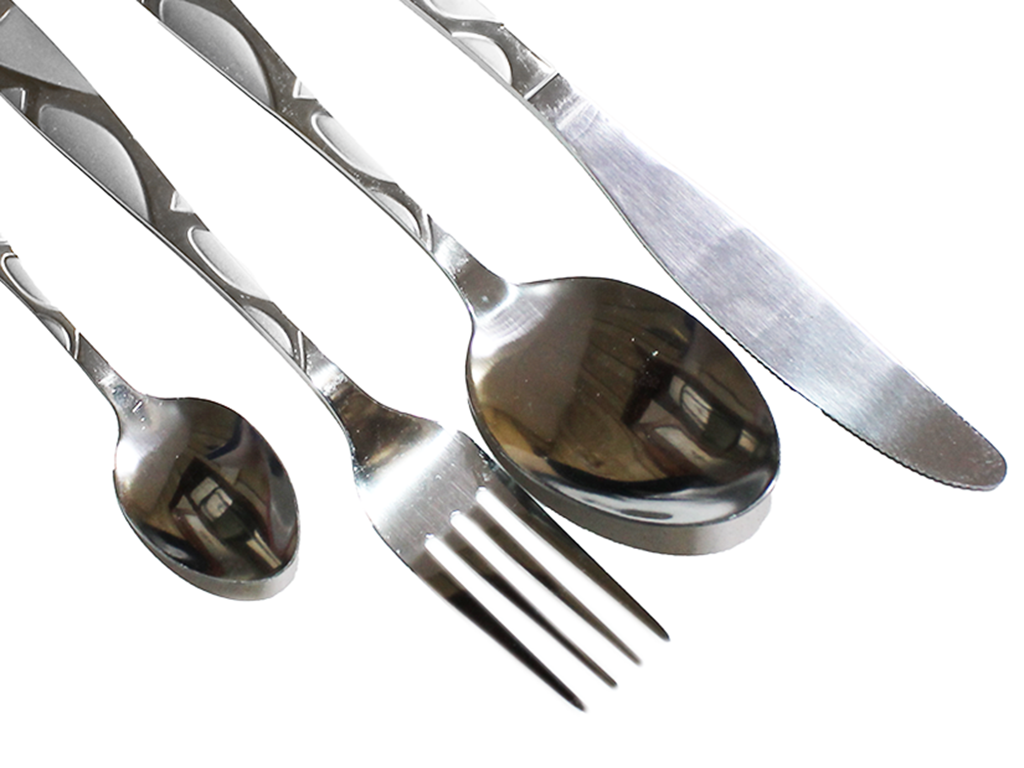 Набор столовый Арка 4 шт. Серебрянный - фото 4 Набор столовый Арка 4 шт. Серебрянный - фото 4