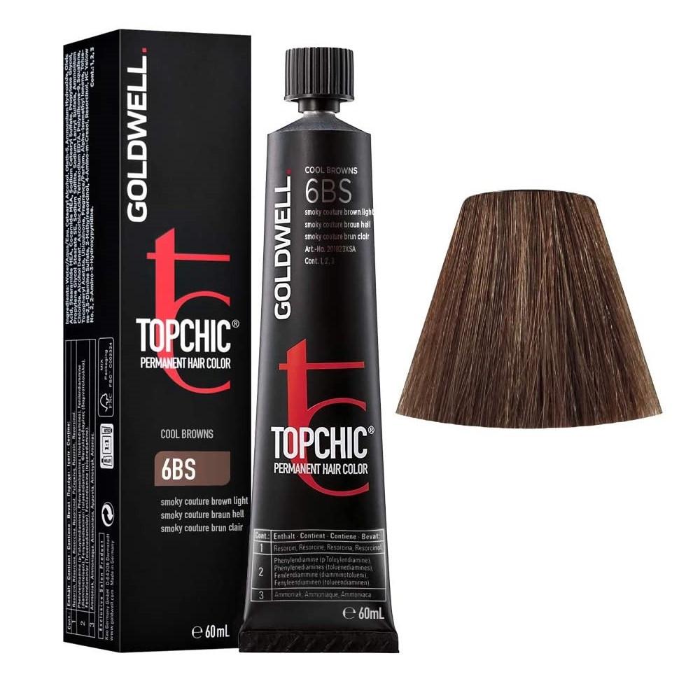 Фарба для волосся професійна стійка Goldwell Topchic Hair Color Coloration 6BS Smoky Couture Brown (1533677202)