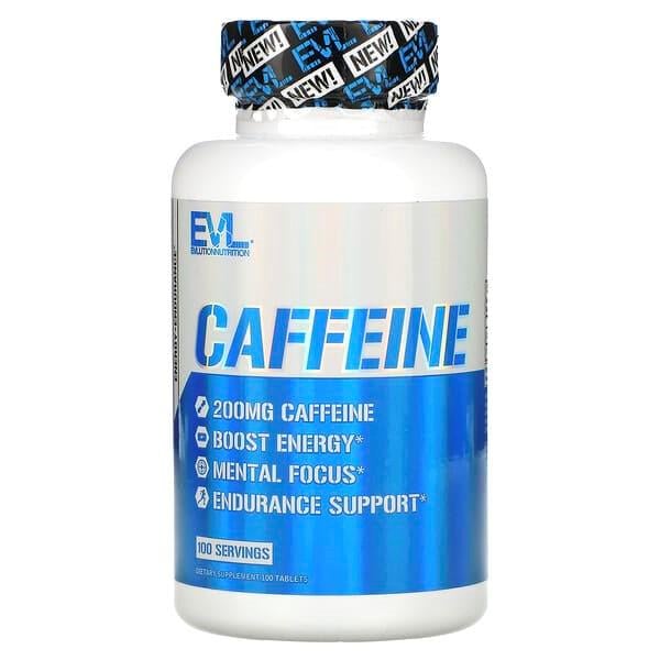 Кофеин EVL Nutrition Caffeine 200 мг 100 таб. (1527)