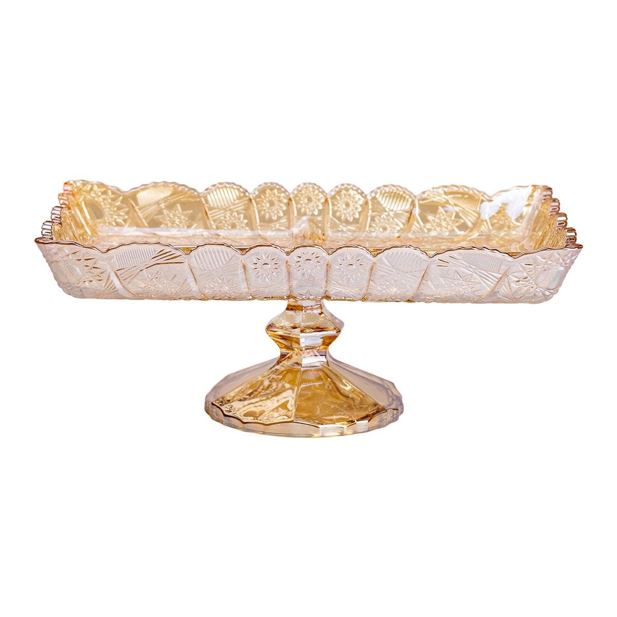 Фруктовниця скляна на ніжці 29х1,5х11 см - фото 5 Фруктовниця скляна на ніжці 29х1,5х11 см - фото 5