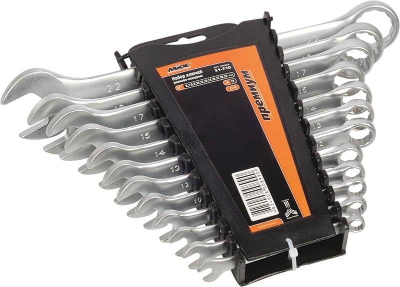 Набор ключей рожково-накидных Miol 51-713 15 ед.