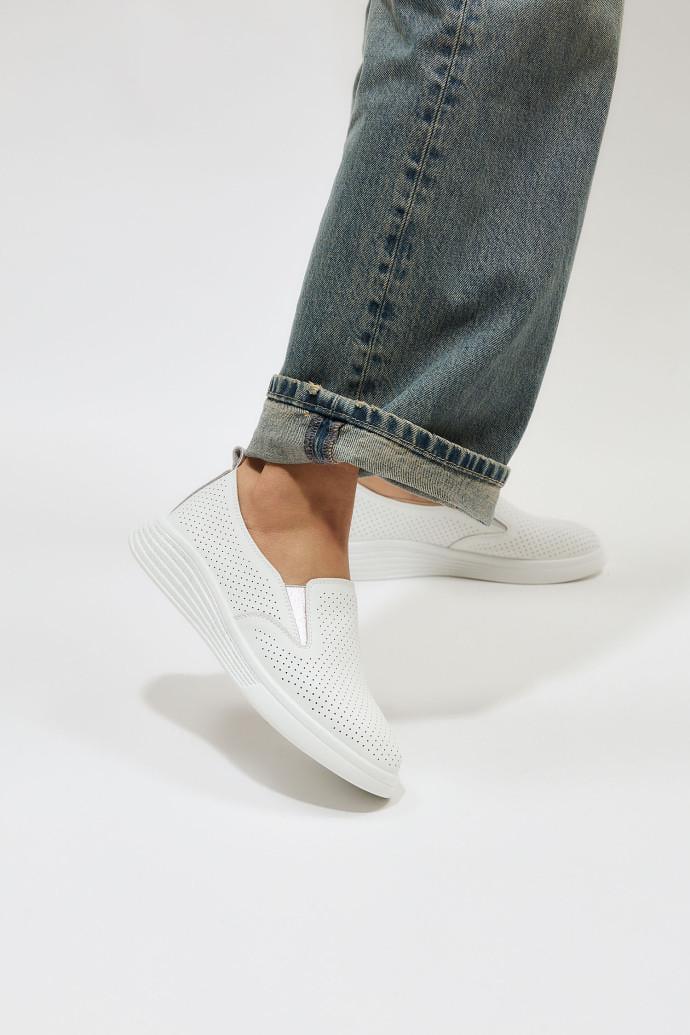 Мокасины женские ALLSY кожаные р. 39 Белый (195360) - фото 5 Мокасины женские ALLSY кожаные р. 39 Белый (195360) - фото 5