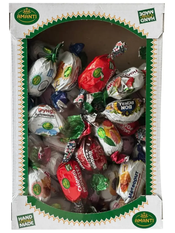 Цукерки асорті Amanti 1 кг 1000 г Цукерки асорті Amanti 1 кг 1000 г