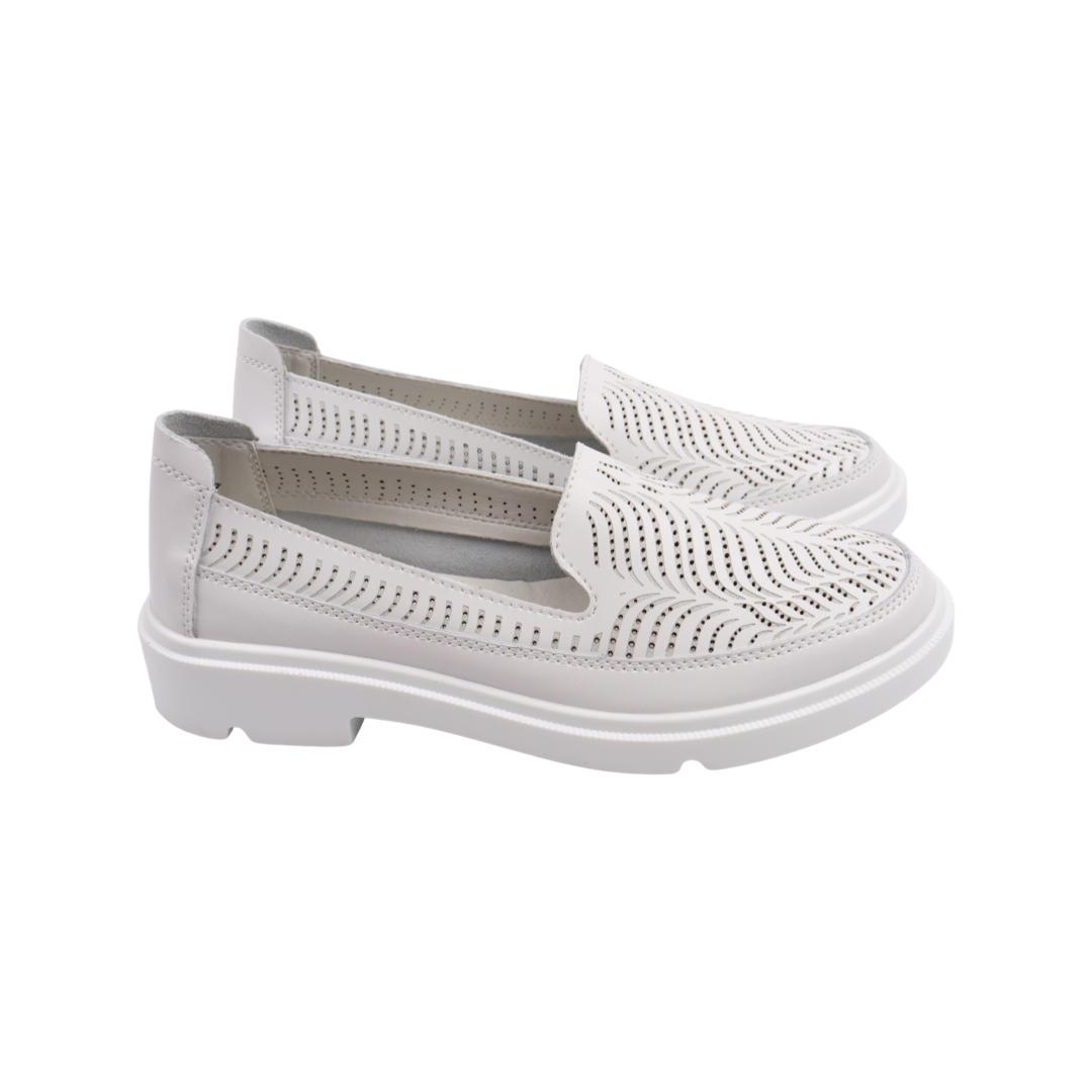 Туфли женские Li Fexpert из кожи р. 40 Белый (910-22LTCP)