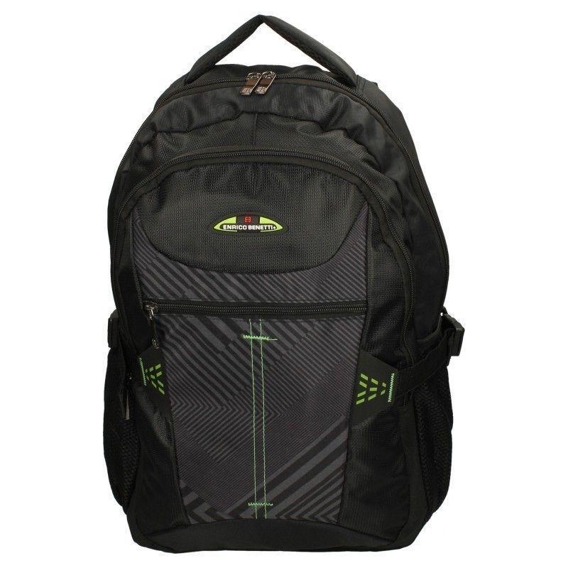 Городской рюкзак Enrico Benetti Bonaire 25 л Черный/Зеленый (Eb47093314)