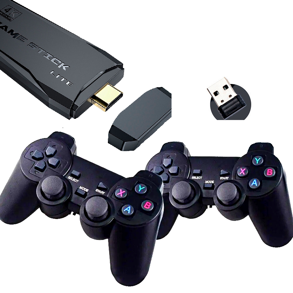 ᐉ Игровая приставка HDMI Game Stick Lite M8 64 Gb 4K Ultra HD с  беспроводными джойстиками 10000 игр (10794112) • Купить в Киеве, Украине •  Лучшая цена в Эпицентр