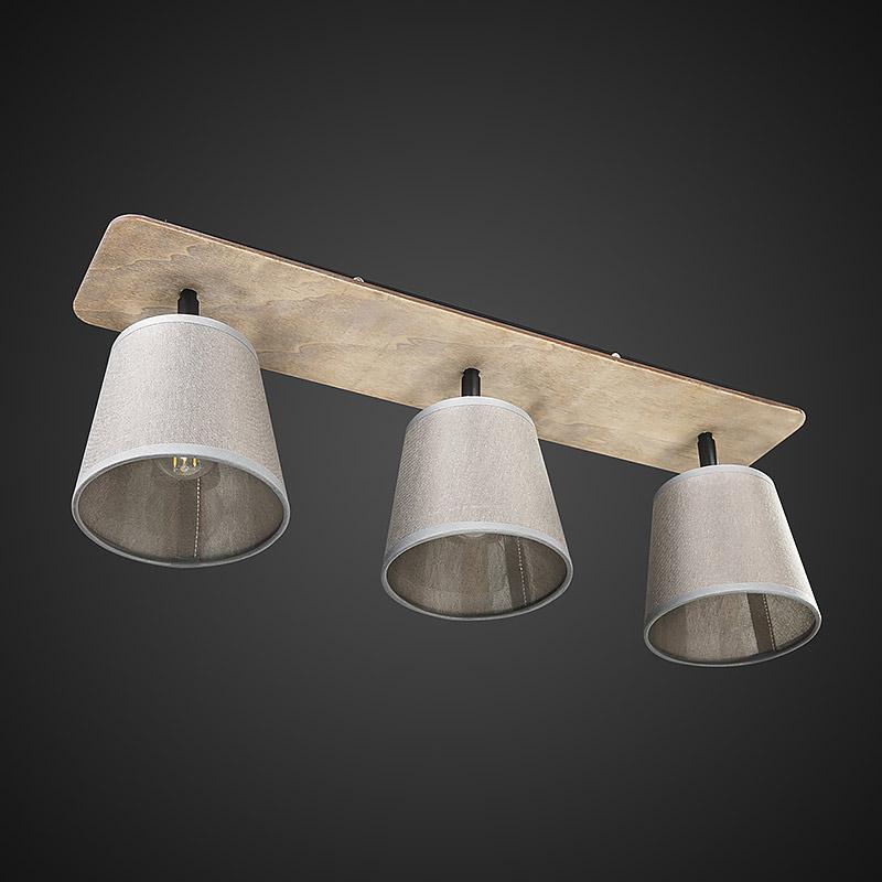 Потолочная люстра Light House DL-17293/3 WOOD+BEG Бежевый
