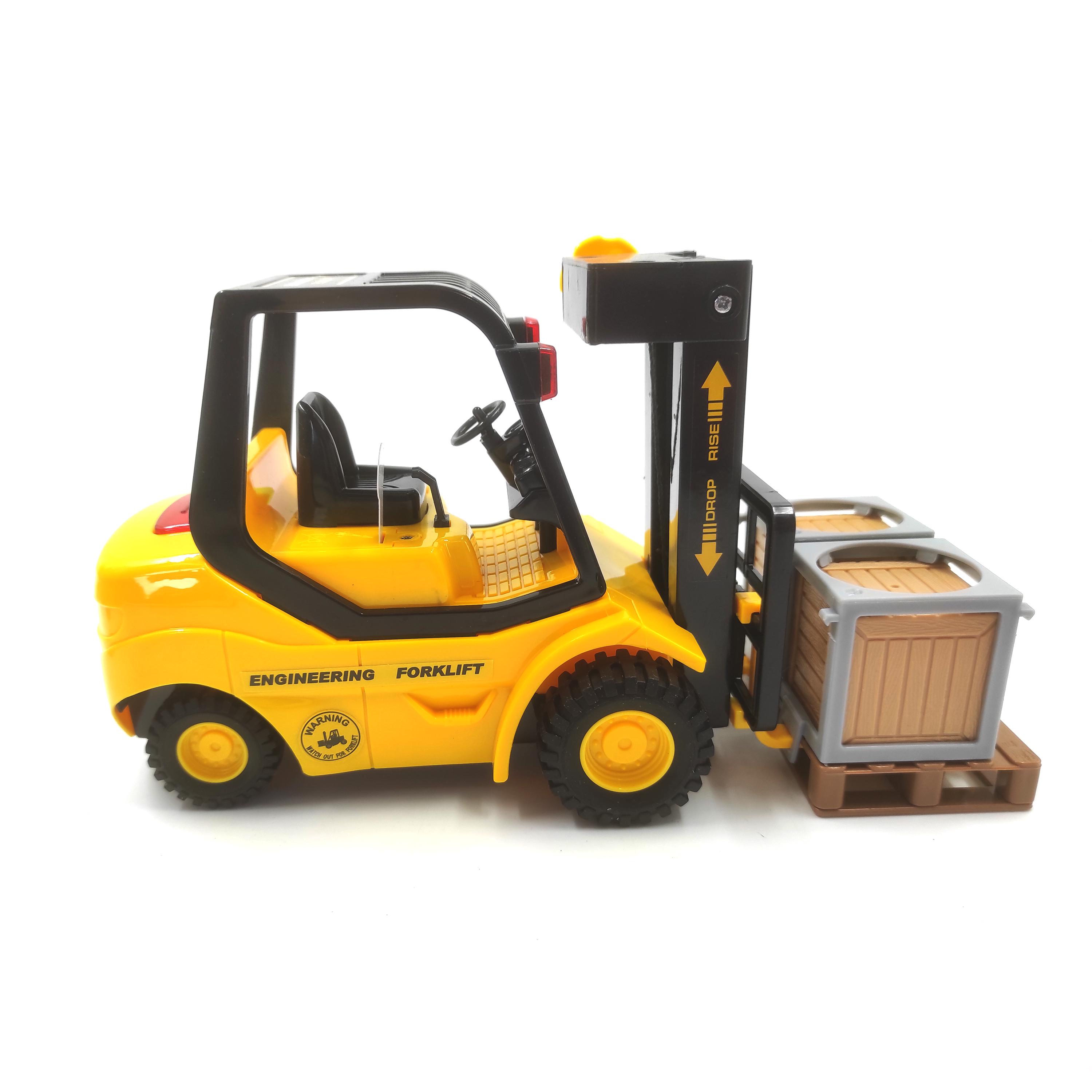 Грузовая машинка Forklift Спецтехника со звуковыми эффектами 21 см Разноцветный (88336) - фото 5