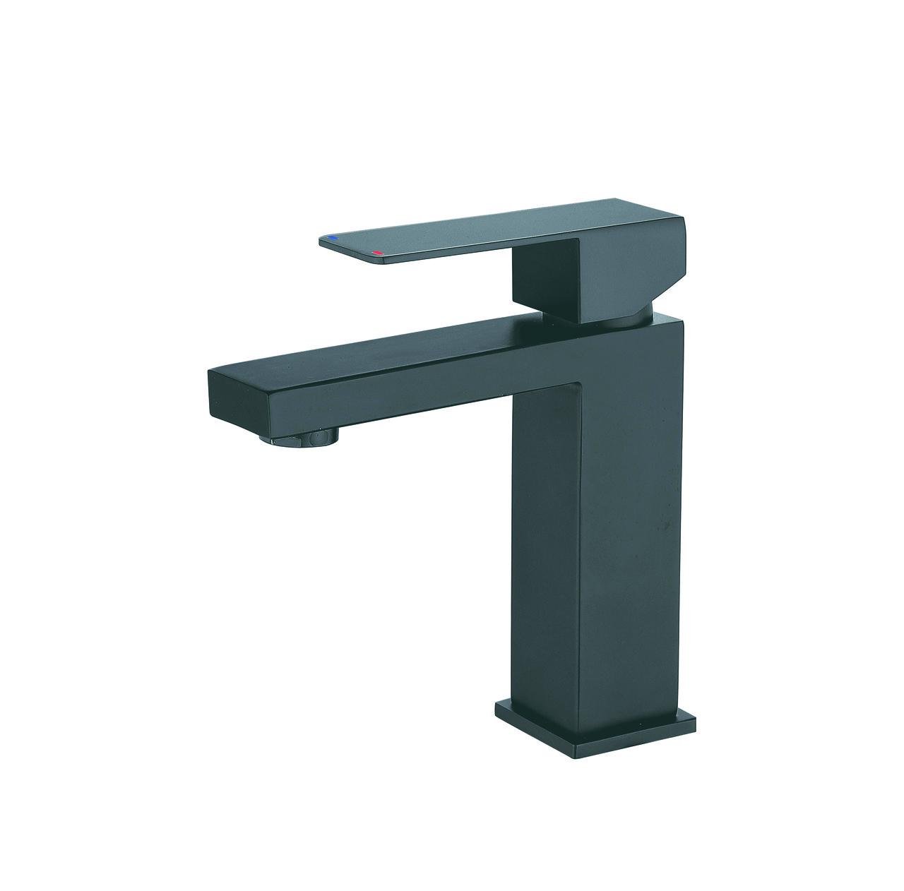 Смеситель для умывальника MIXXUS KUB-001-Heavy Graphite с нержавеющей стали (MI6349)