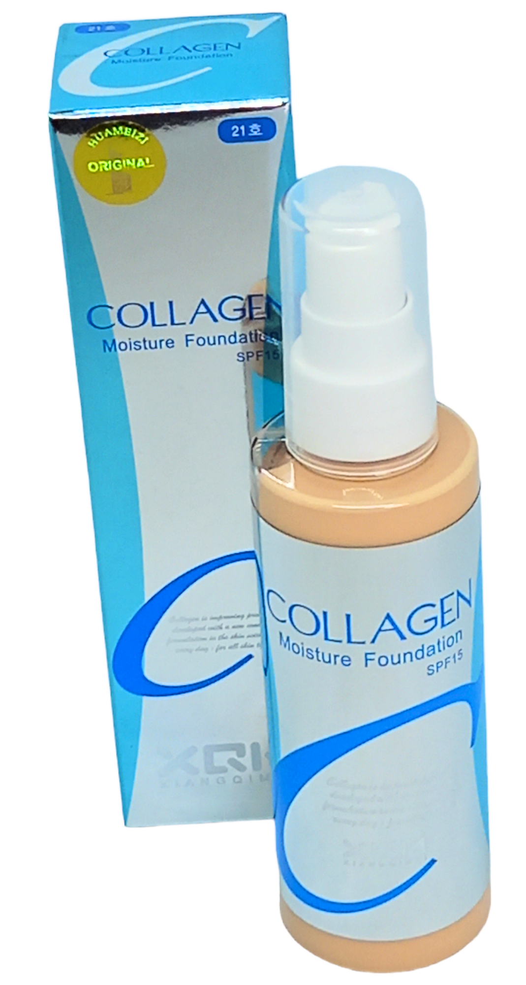 Тональный крем с дозатором и защитой от солнца SPF 15 Collagen №21 100 мл (11580056)