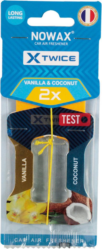 Ароматизатор для авто Nowax X Twice Vanilla & Coconut на зеркало жидкий 5 мл (0312744)