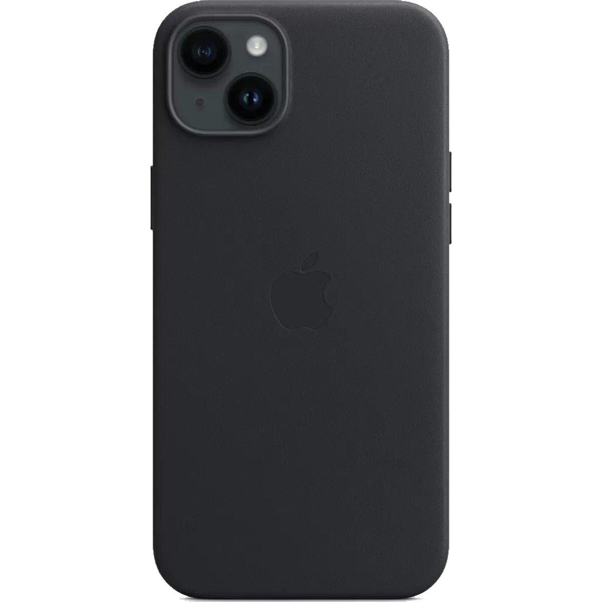 Протиударний чохол Leather AAA Full Magsafe IC для Apple iPhone 14 Black