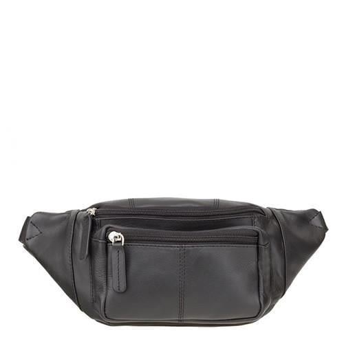 Поясна сумка чоловіча шкіряна Visconti 30x13x9см Чорний (720_black)