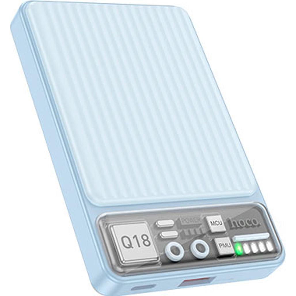 Зовнішній акумулятор Hoco Q18 Tourer MagSafe 10000 mAh 22,5W Blue (605205)