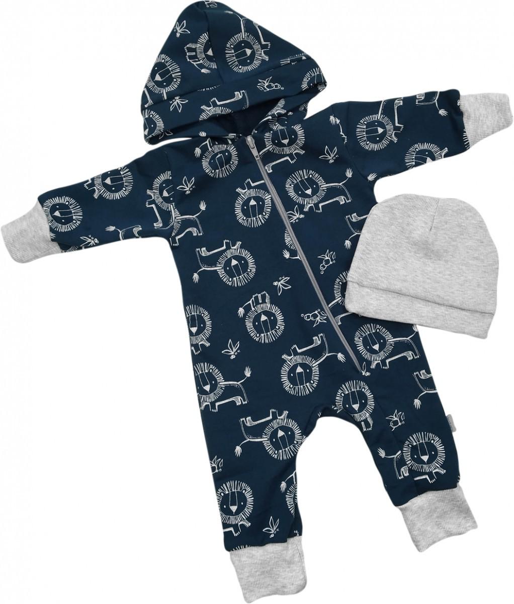 Комбинезон и шапочка Dexter's Лев 74 см Синий