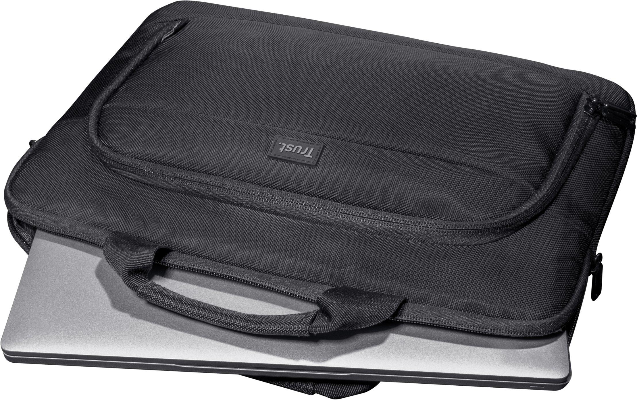 Сумка для ноутбука Trust Sydney Slim Laptop Bag 14" ECO 24394 Чорний (11314540) - фото 3