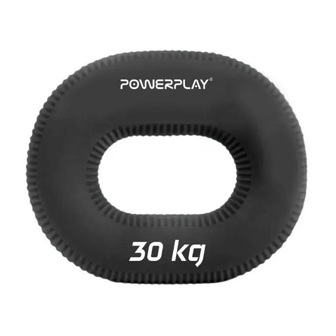 Эспандер кистевой силиконовый PowerPlay Hand Grip PP4336 30 кг Черный