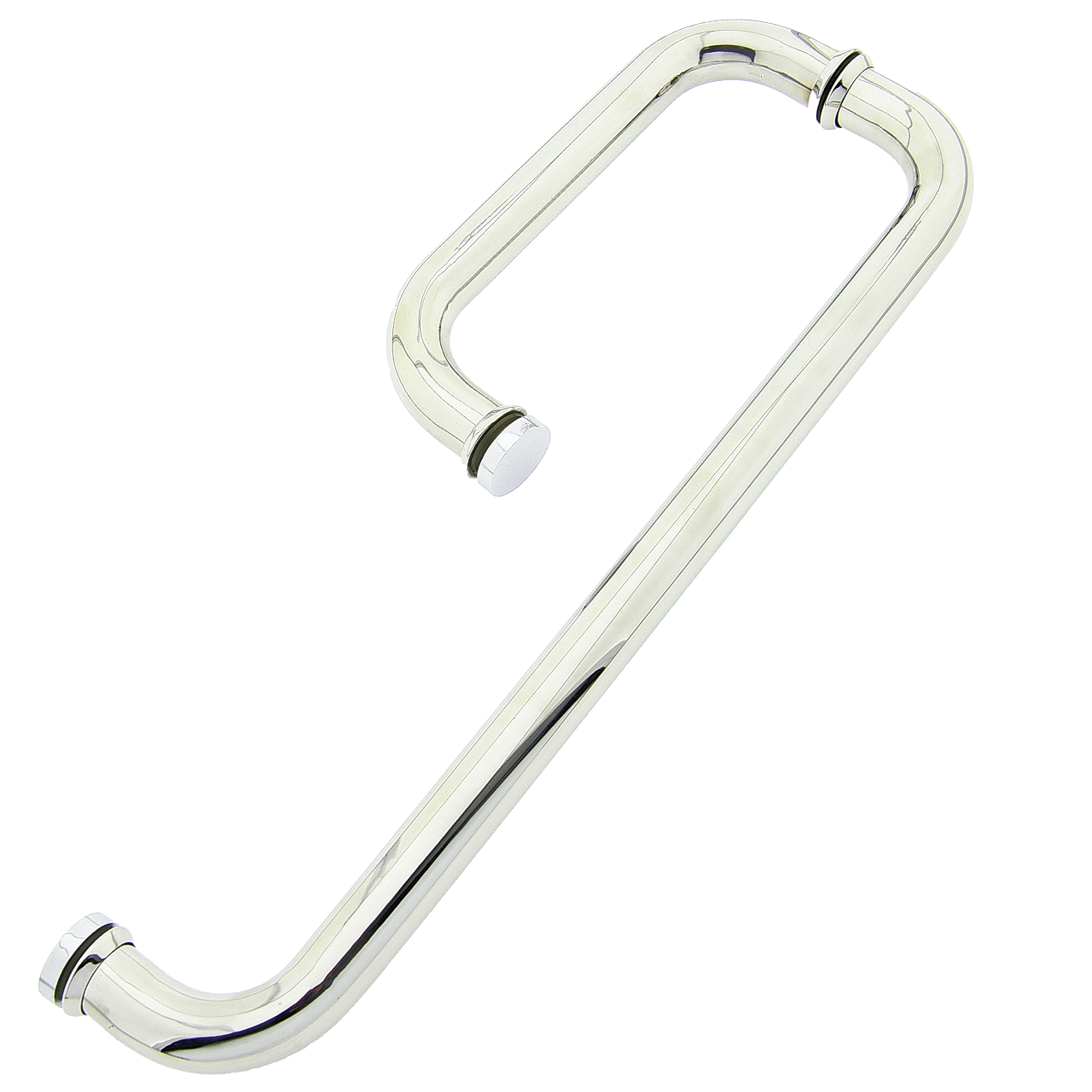 Ручка для стеклянной двери три отверстия в стекле Н-645 металл 425х225 мм (Н645 425)