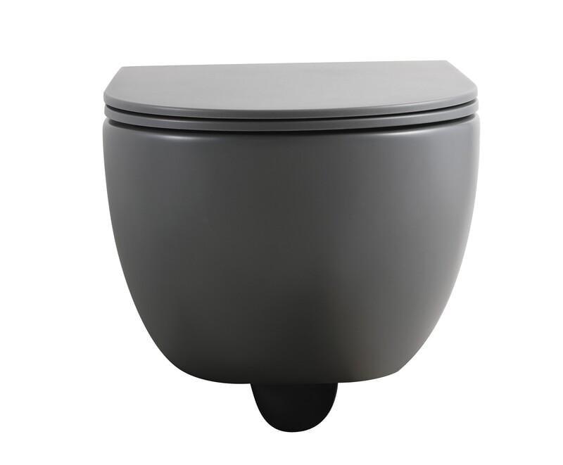 Унитаз подвесной MIXXUS Premium TOPPER-0303-R безобедочный 495x370 мм Графит (OL-MP6657) - фото 3 Унитаз подвесной MIXXUS Premium TOPPER-0303-R безобедочный 495x370 мм Графит (OL-MP6657) - фото 3