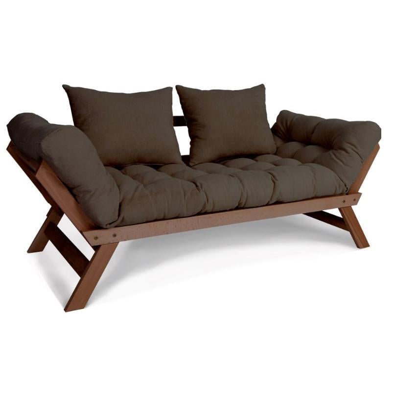 Диван-футон раскладной Woodman Allegro из массива дерева Ореховый/Коричневый - фото 1 Диван-футон раскладной Woodman Allegro из массива дерева Ореховый/Коричневый - фото 1