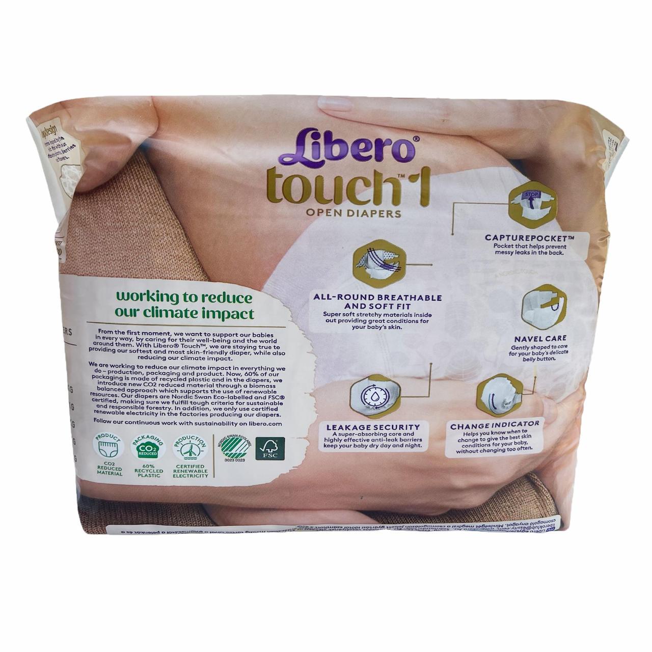 Підгузки Libero Touch 1 2-5 кг 44 шт. (2740681677) - фото 2 Підгузки Libero Touch 1 2-5 кг 44 шт. (2740681677) - фото 2