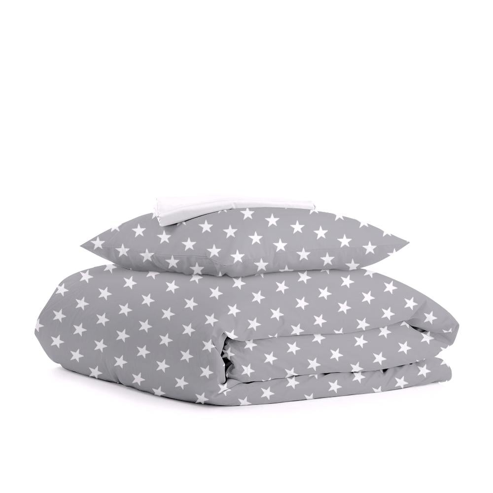 Комплект подросткового постельного белья Cosas Stars Big Grey White 160х220 см (4822052044032)