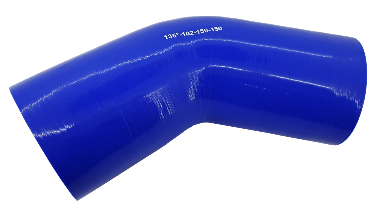 Патрубок 150х150 мм 135° d 100 толщина 4 мм (1156228183)