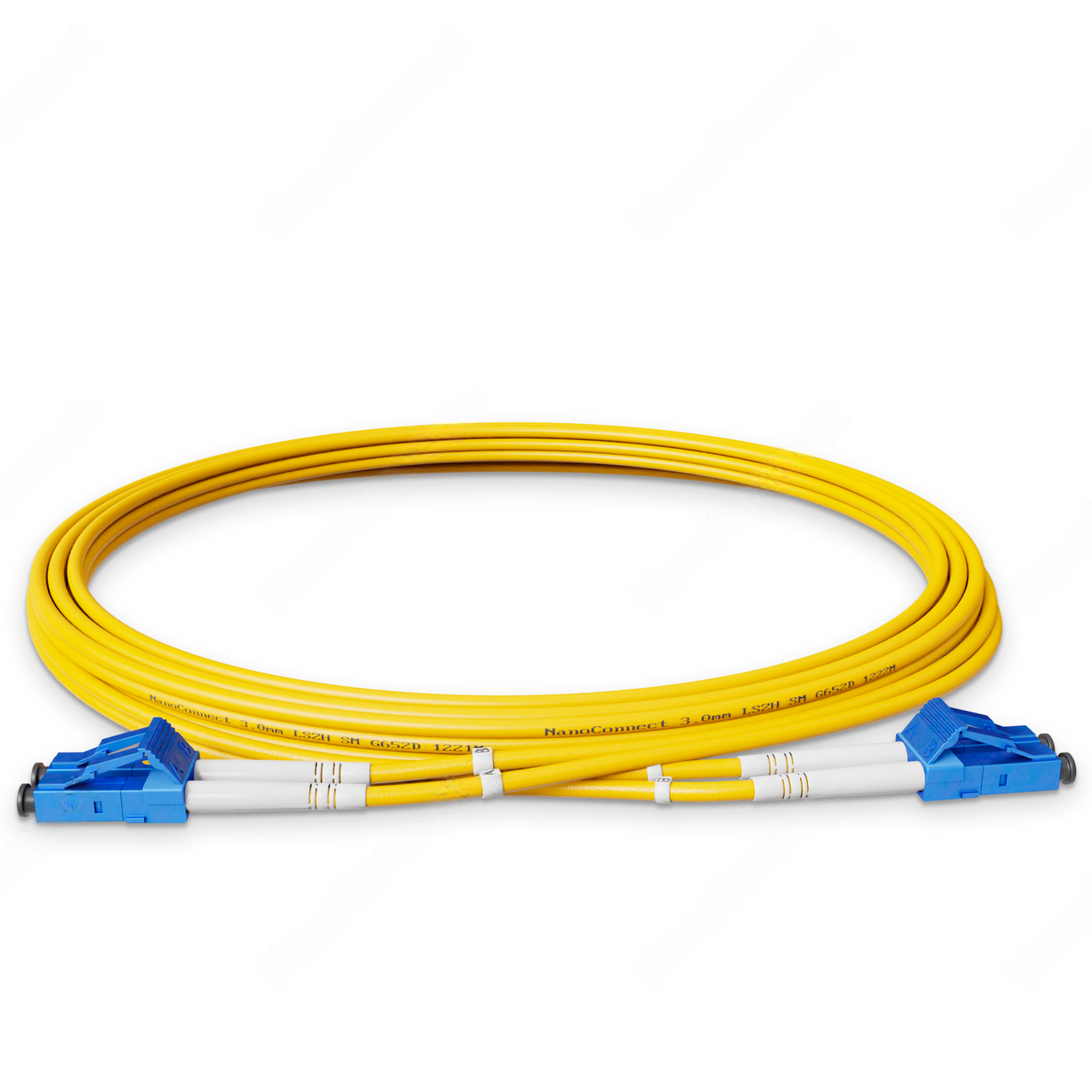 Патч-корд оптический LC/UPC-LC/UPC LSZH Singlemode G.657.А2 SM Flex/Duplex 2 мм 5 м Желтый (2563285648)