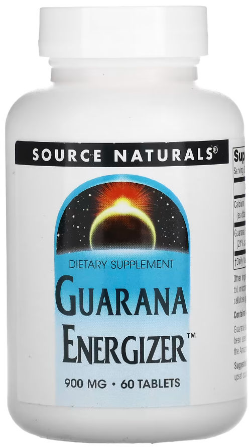 Комплекс Экстракт Гуараны Source Naturals Guarana Energizer 900 мг 60 таблеток Комплекс Экстракт Гуараны Source Naturals Guarana Energizer 900 мг 60 таблеток