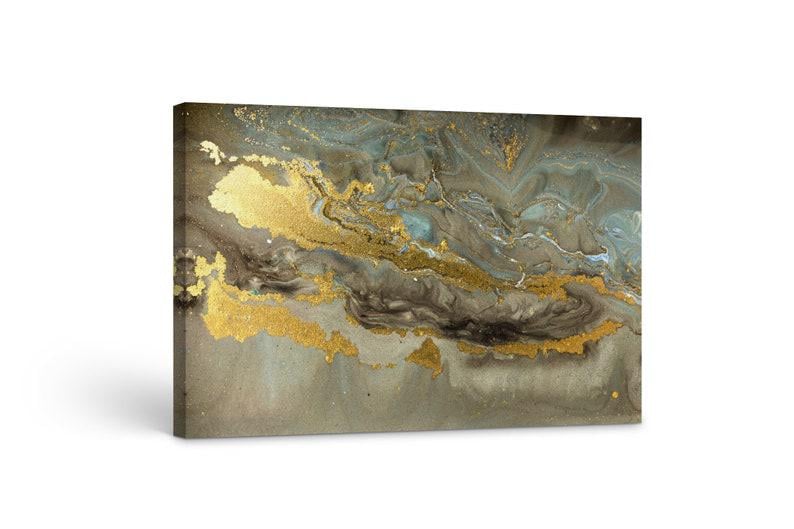 Картина на холсте KIL Art Золотой мрамор 81x54 см (160)