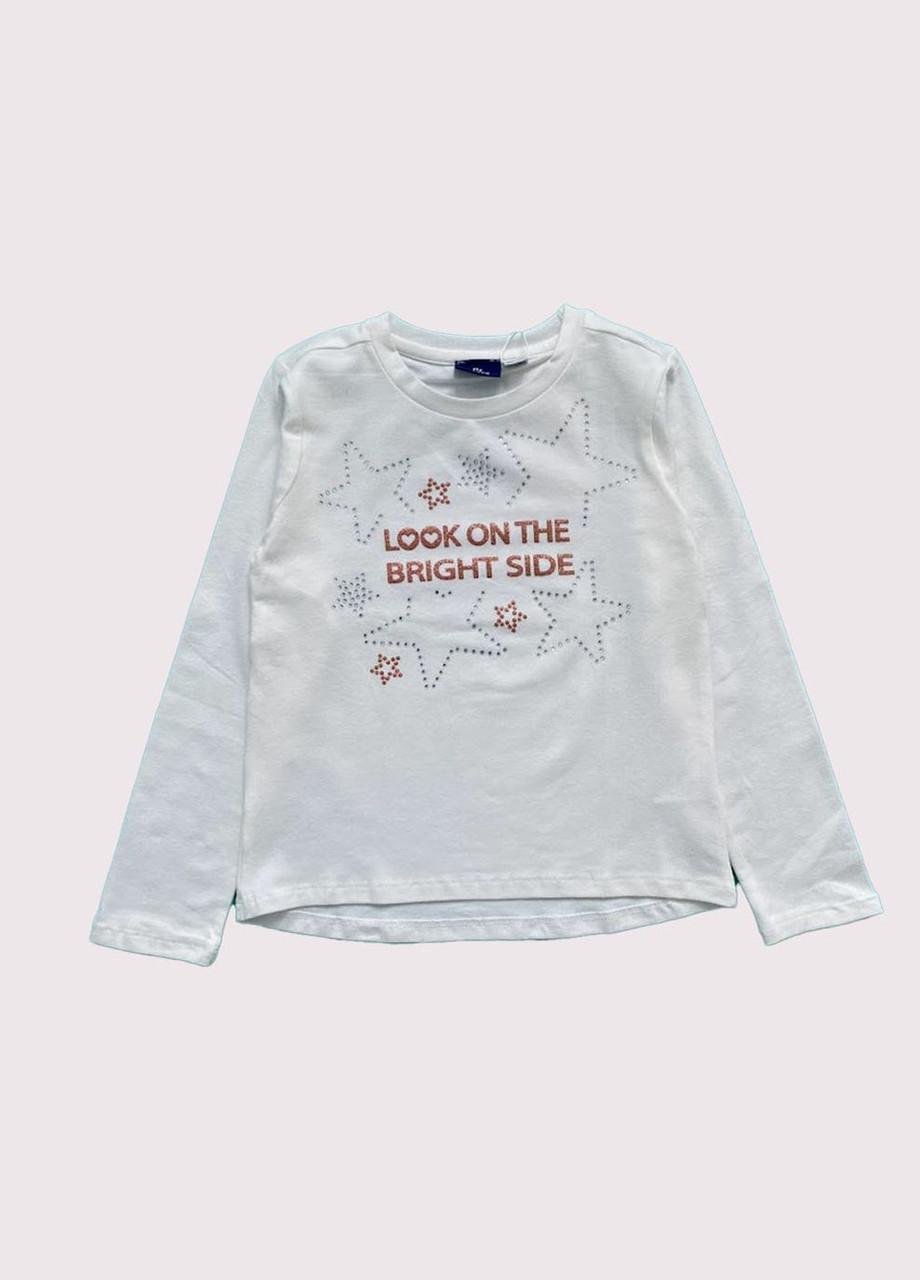 Реглан детский Chicco хлопковый с круглой горловиной 5-6 лет 110 см Белый (2081861252)