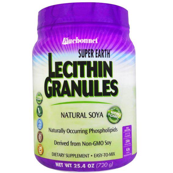 Лецитин Bluebonnet Nutrition Super Earth Lecithin Granules 25.4 OZ 720 ...