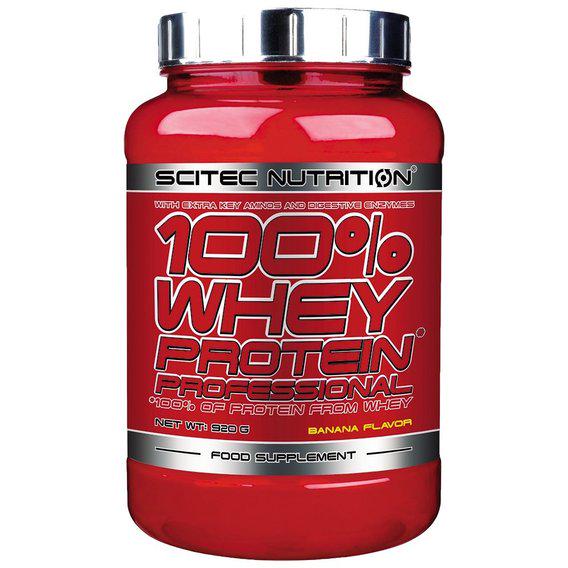 Протеин Scitec Nutrition 100% Whey Professional 920 г 30 порций Banana