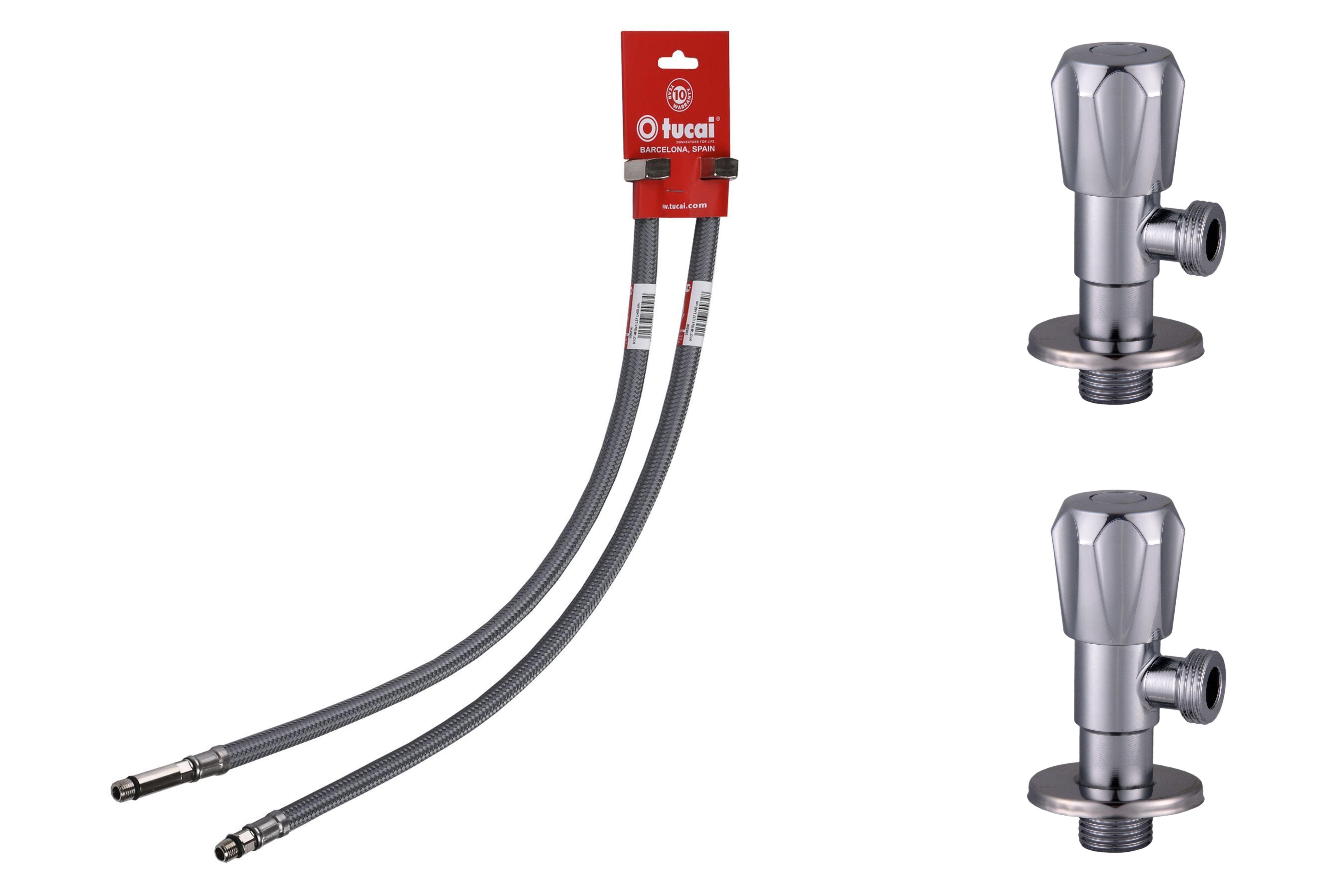 Шланги для змішувача TUCAI М10х1/2” TAQ GRIF AСB 206223 1,0 м 2 шт. (2186814108)