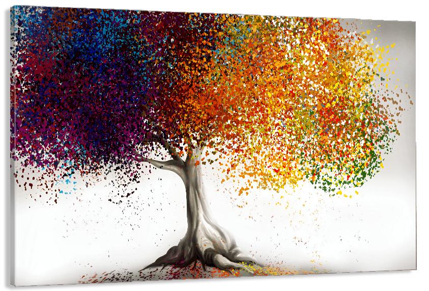 Картина на холсте в гостиную/спальню Осенний пейзаж 50х100 см (MLP_342)