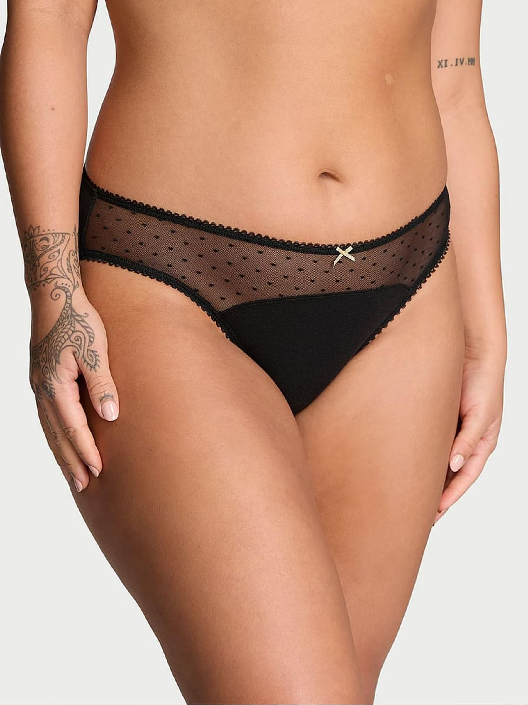 Трусики бикини Victoria’s Secret Stretch Cotton Bikini Panty M Черный (26940396) Трусики бикини Victoria’s Secret Stretch Cotton Bikini Panty M Черный (26940396)