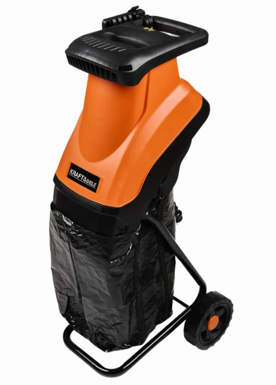 Измельчитель веток садовый 3000W Kraft&Dele KD5211 электрический с двойными ножами для веток до 45 мм