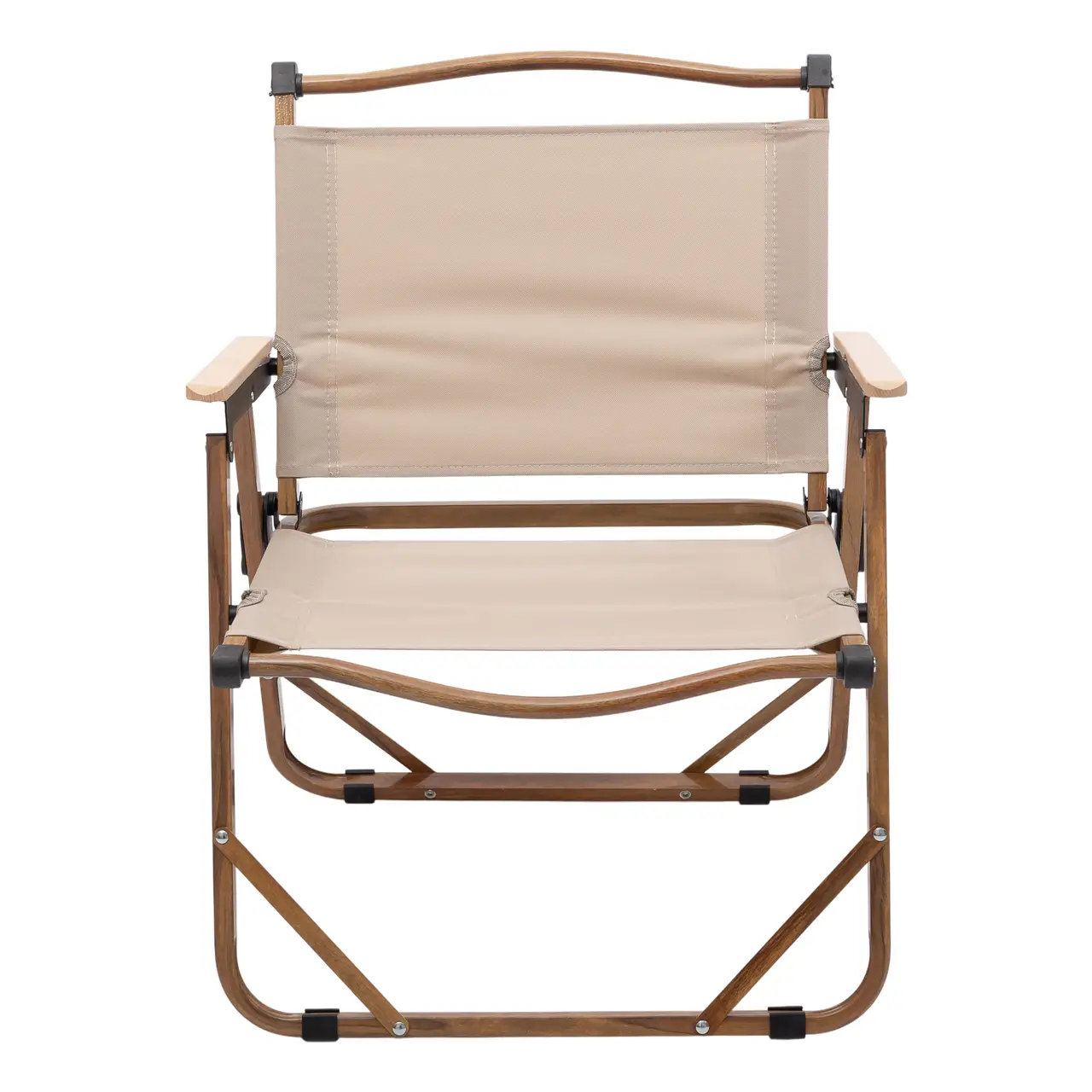 Крісло розкладне туристичне з алюмінієвим каркасом та Оксфорд 600D 52х53х77 см Бежевий (HP-SY-1B)