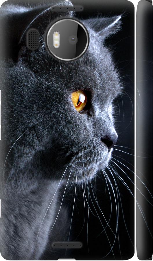 Чехол на Microsoft Lumia 950 XL Dual Sim Красивый кот (3038m-407-42517)