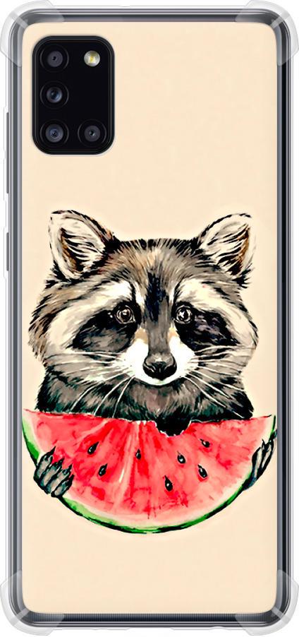 Чехол на Samsung Galaxy A31 A315F Енотик с арбузом (4605sp-1908-42517)