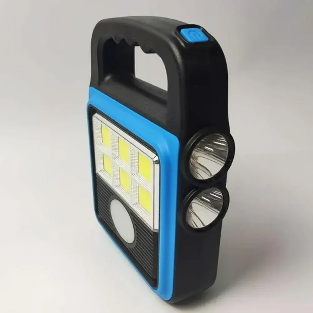 Ліхтар прожектор LED із сонячною панеллю та повербанком HS-8020 акумуляторний USB (234569133) - фото 9