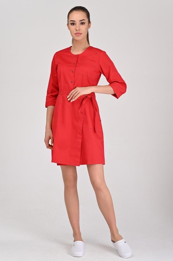 Халат TopLine Каліфорнія рукав 3/4 р. 44 Червоний/Темно-Сірий (11934-(44)чер. -стр. т.сір) - фото 5 Халат TopLine Каліфорнія рукав 3/4 р. 44 Червоний/Темно-Сірий (11934-(44)чер. -стр. т.сір) - фото 5