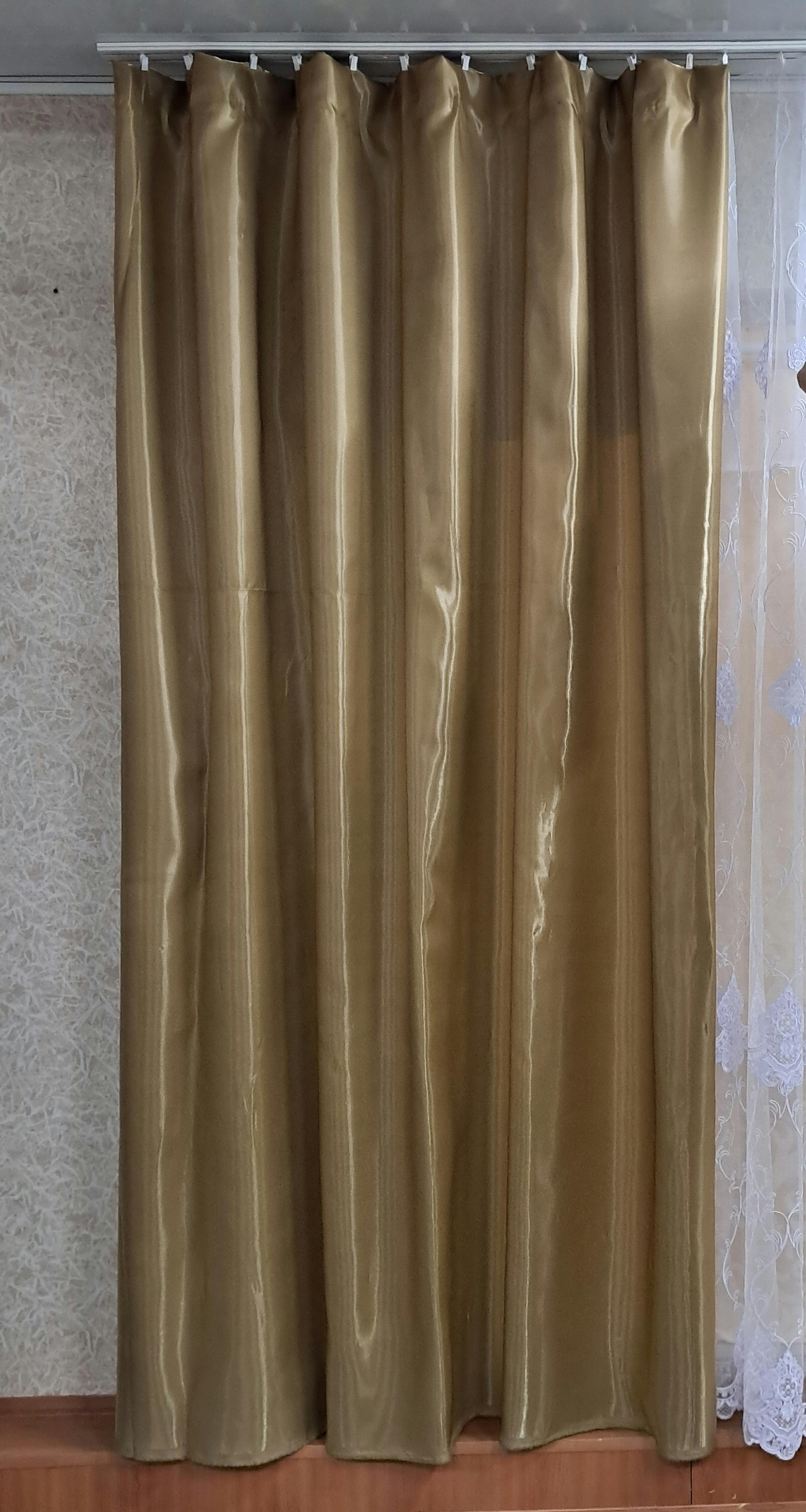 Штора Монорей 270х200 см Бежевый - фото 1 Штора Монорей 270х200 см Бежевый - фото 1